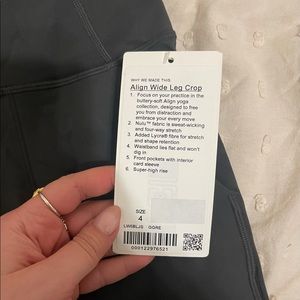 brand new lululemon align wide leg crop